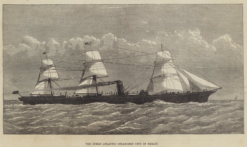 The Inman Atlantic Steam-Ship City of Berlin (metszet) alkotó: English School