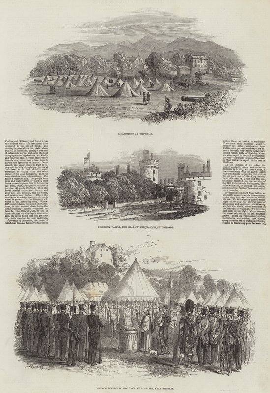 A felkelés Írországban (metszet) alkotó: English School