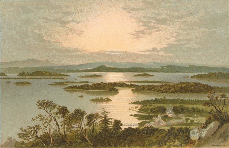 A szigetek, Loch Lomond – Luss felülről alkotó: English School