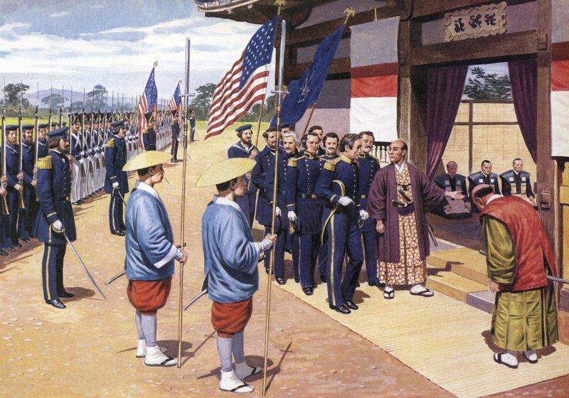 A japánok engednek Commodore Perrynek alkotó: English School