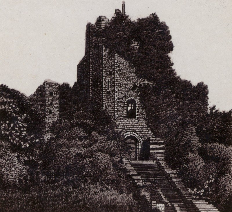 The Keep, Cardiff Castle (litho) alkotó: English School