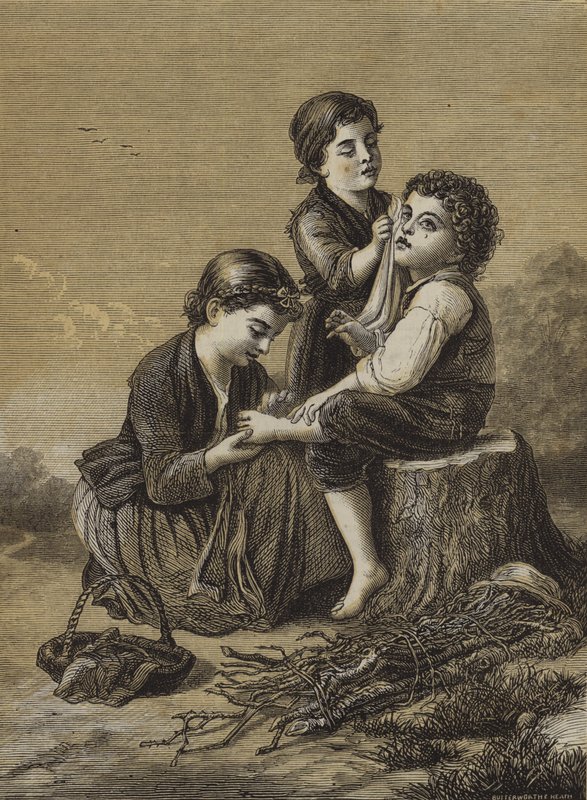 The Kind Little Sisters (metszet) alkotó: English School