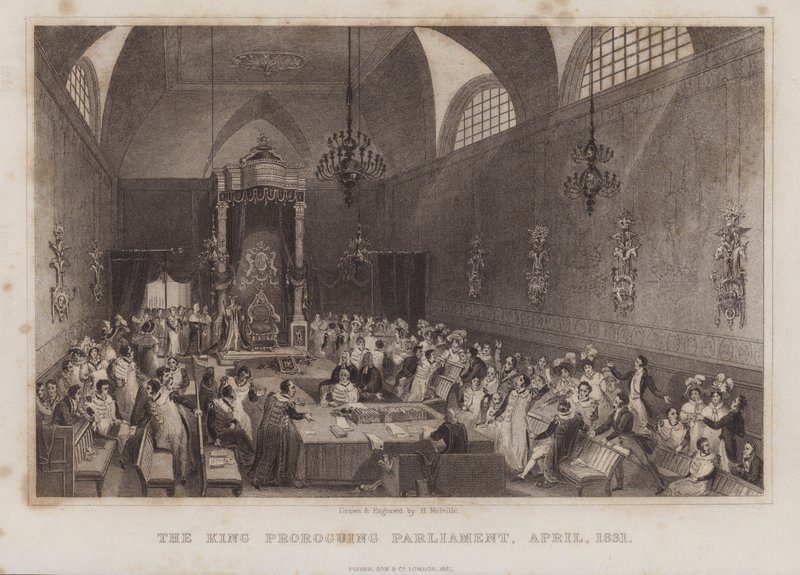 A királyi országgyűlés, 1831. április (metszet) alkotó: English School
