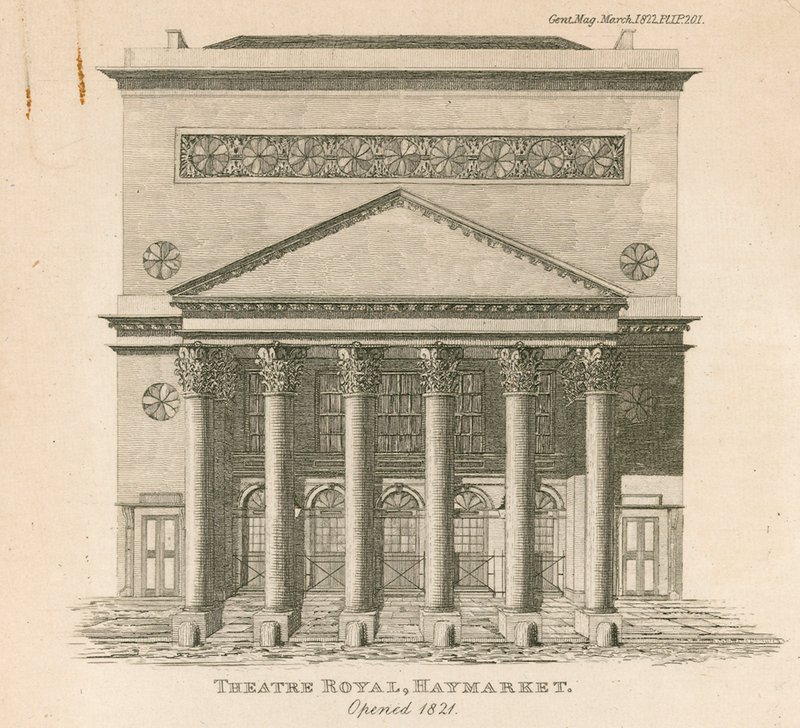 A Kings Theatre, a Haymarket, London, 1821-ben nyílt meg alkotó: English School