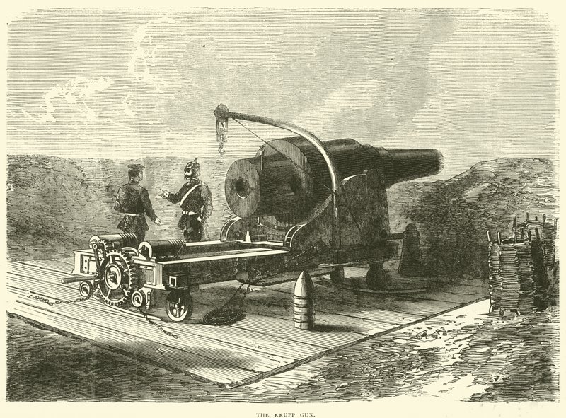 A Krupp Gun, 1870. október alkotó: English School