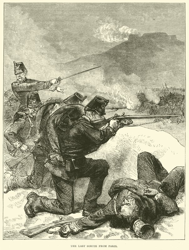 The Last Sortie Párizsból, 1871. január alkotó: English School