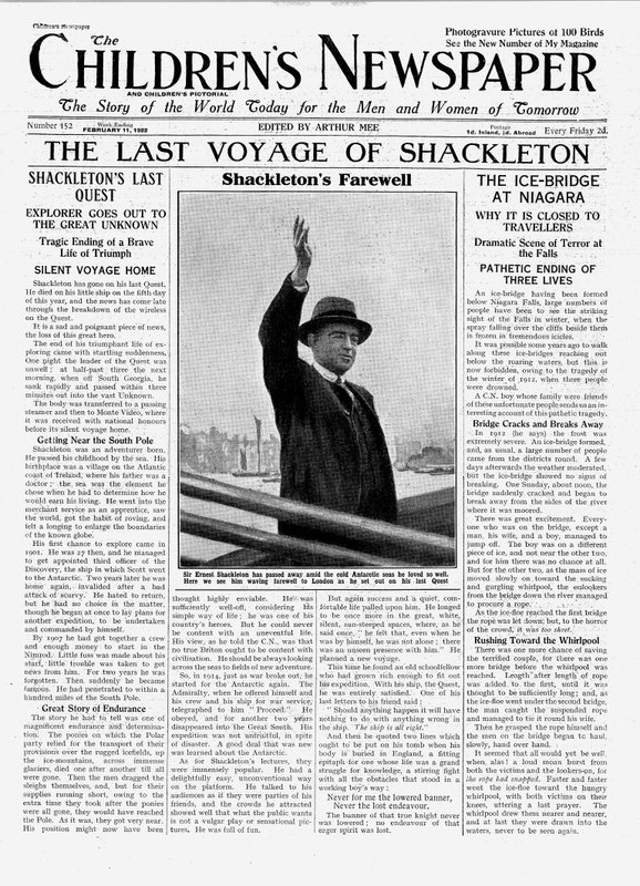 The Last Voyage of Shackleton, a 