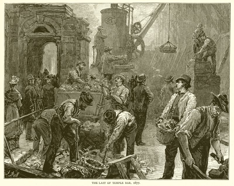 Temple Bar utolsó, 1877 alkotó: English School