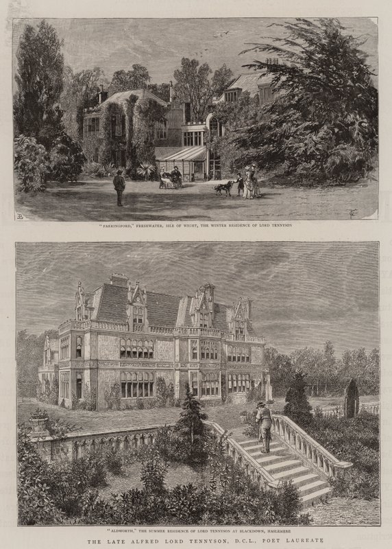 A néhai Alfred Lord Tennyson, DCL, költődíjas (metszet) alkotó: English School