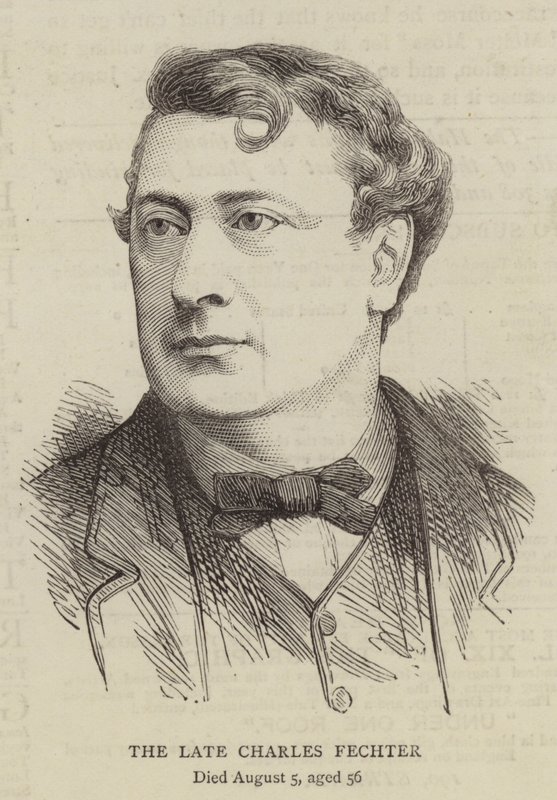 A néhai Charles Fechter (metszet) alkotó: English School