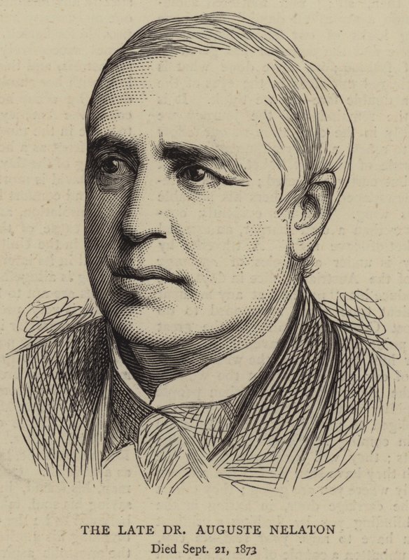 A néhai Dr. Auguste Nelaton (metszet) alkotó: English School