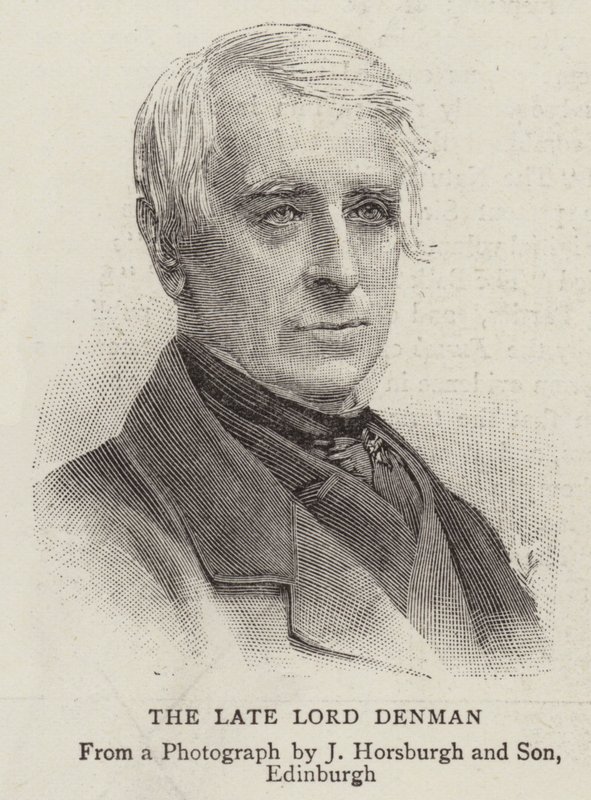 A néhai Lord Denman (metszet) alkotó: English School