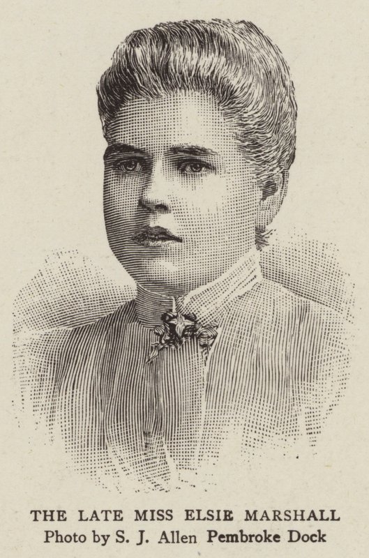 A néhai Elsie Marshall kisasszony (metszet) alkotó: English School