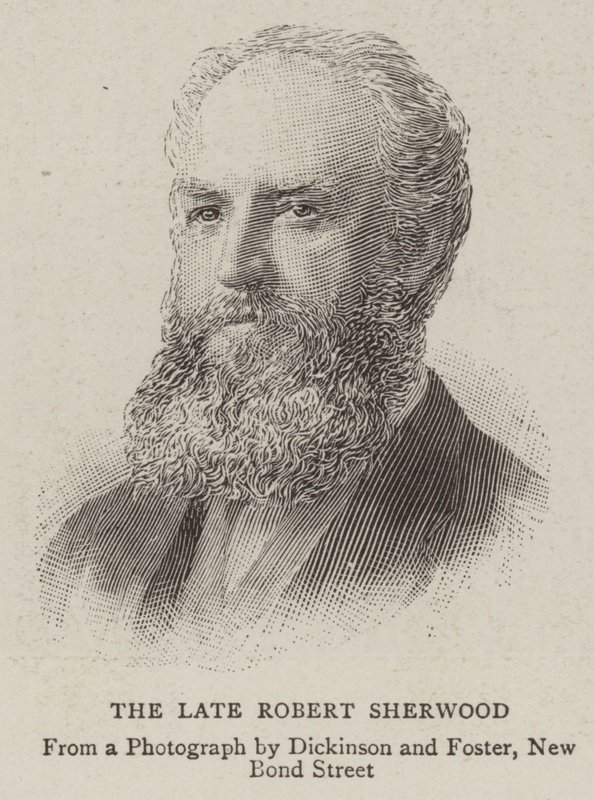 A néhai Robert Sherwood (metszet) alkotó: English School