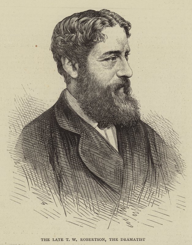 A néhai T W Robertson, a drámaíró (metszet) alkotó: English School