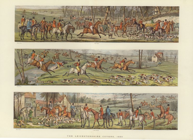 A Leicestershire-i borítók, 1820 alkotó: English School