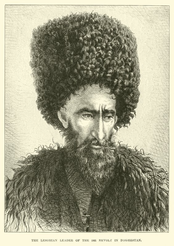 Az 1861-es dagesztáni lázadás lesghai vezetője alkotó: English School