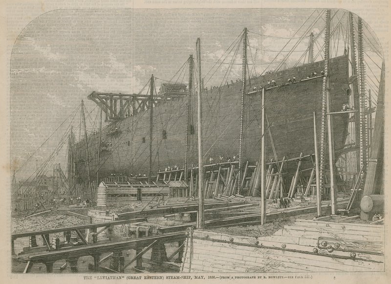 A Leviathan (Nagy Keleti) gőzhajó, 1856. május alkotó: English School