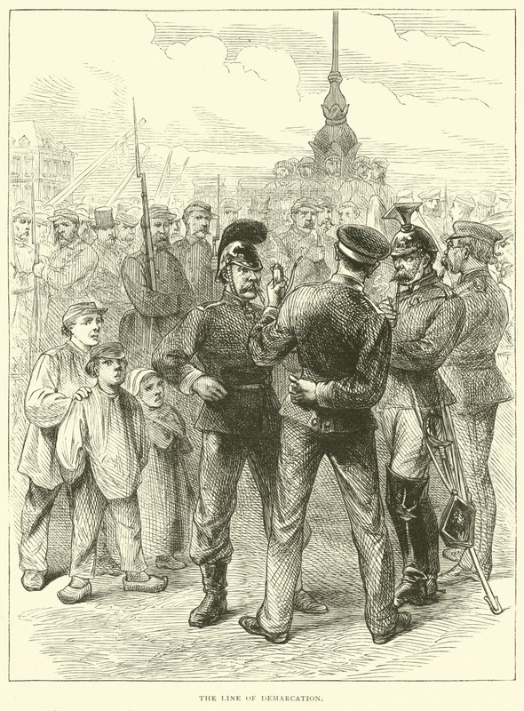 A demarkációs vonal, 1871. márc alkotó: English School