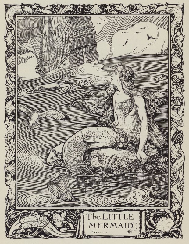 A kis hableány (litográfia) alkotó: English School