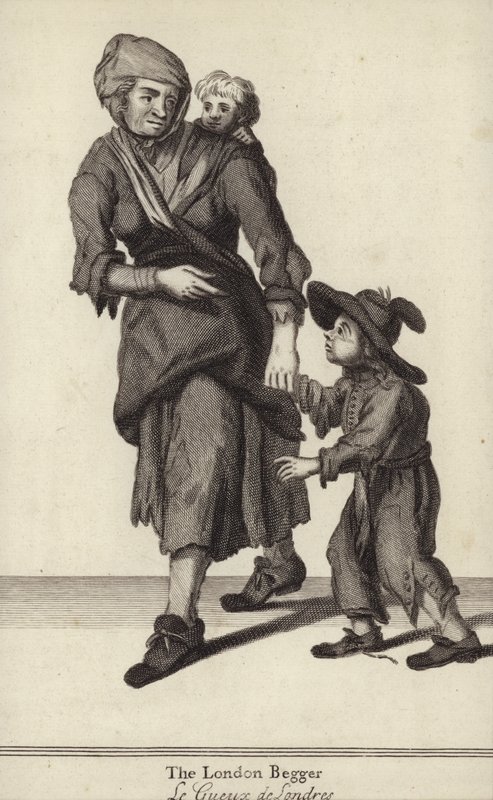 A londoni koldus (metszet) alkotó: English School