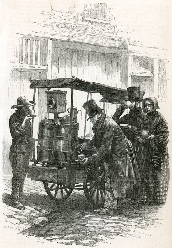 A London Coffee Stall alkotó: English School