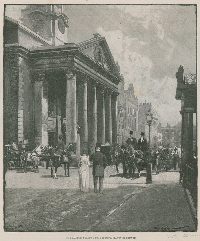 A londoni szezon: St Georges, Hanover Square alkotó: English School