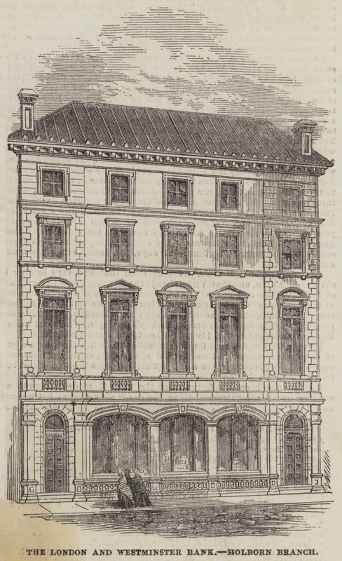 The London and Westminster Bank, Holborn Branch (metszet) alkotó: English School