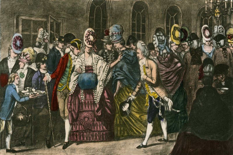 A Bagnigge Wells-i Long Room a divatos népszerűség csúcsán 1772-ben alkotó: English School