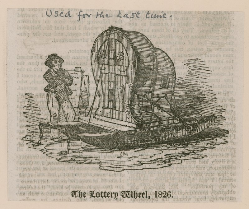 A lottókerék, 1826 alkotó: English School
