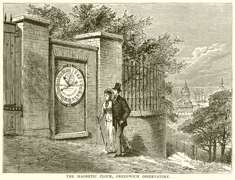 Mágneses óra, Greenwich Obszervatórium alkotó: English School