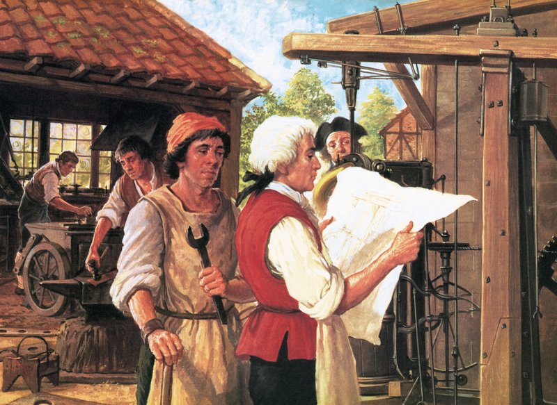 Az ember és a pillanat: James Watt és a gőzforradalom alkotó: English School