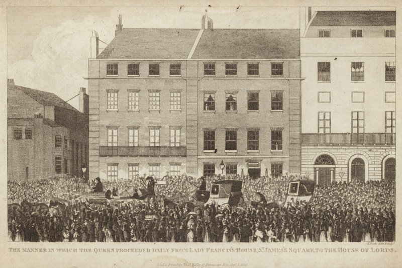 Az a mód, ahogyan a királynő naponta elment Lady Franciss House-tól alkotó: English School