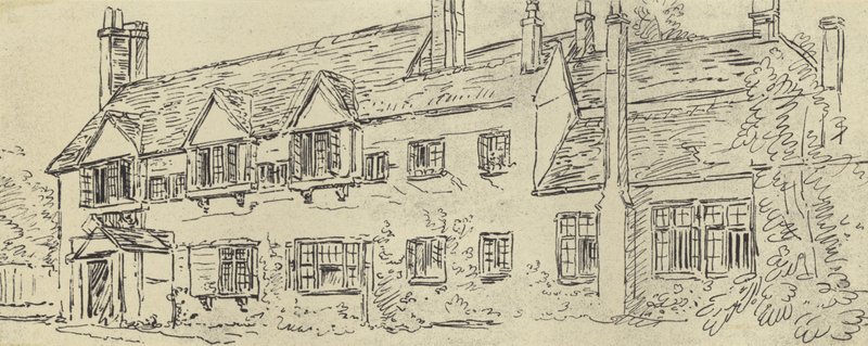 Az udvarház, 1770 körül (mélynyomás) alkotó: English School