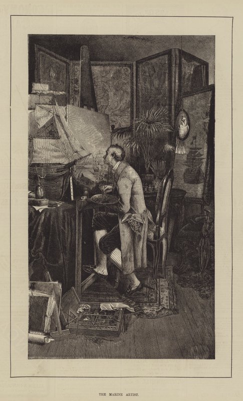 The Marine Artist (metszet) alkotó: English School