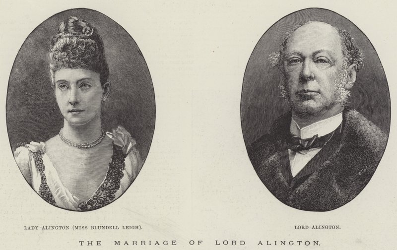 Lord Alington házassága (metszet) alkotó: English School
