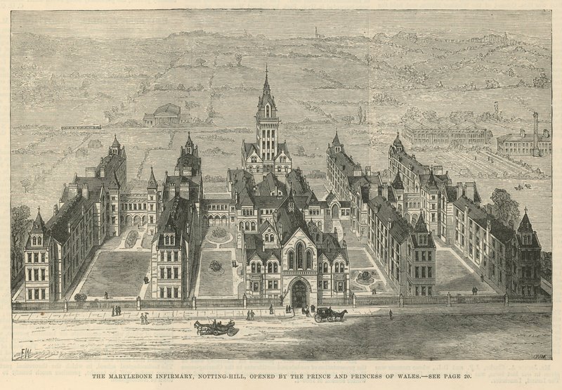A Marylebone Infirmary, Ladbroke Grove Road, Notting Hill alkotó: English School