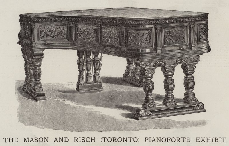 A Mason és Risch (Toronto) Pianoforte kiállítás (metszet) alkotó: English School