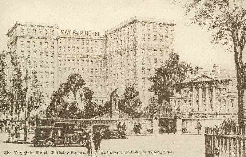 The May Fair Hotel, Berkeley Square (litho) alkotó: English School