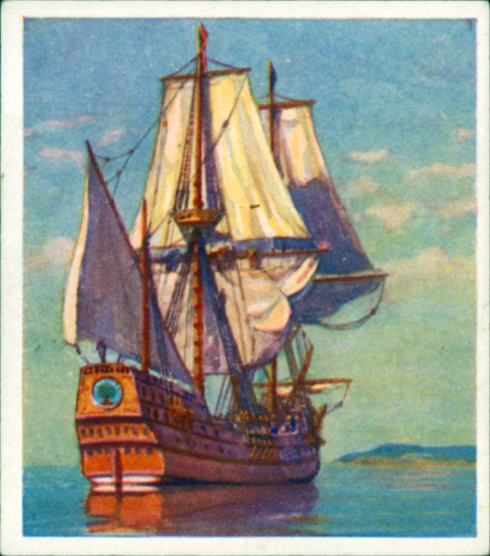 A "Mayflower" (színes litográfia) alkotó: English School