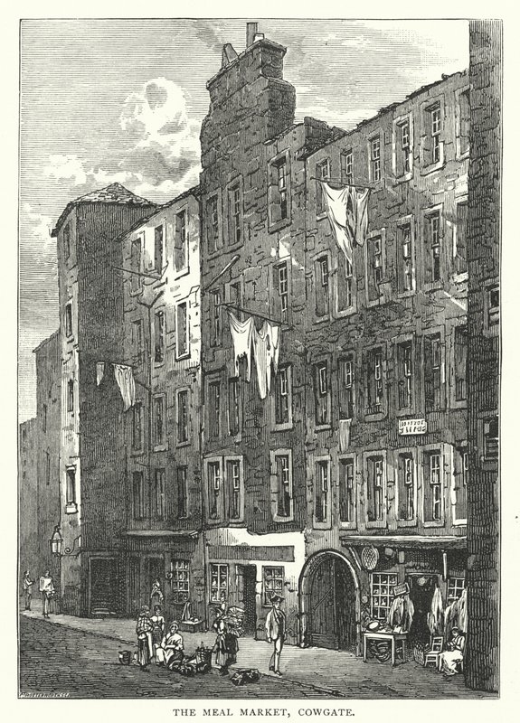 Az étkezési piac, Cowgate (metszet) alkotó: English School