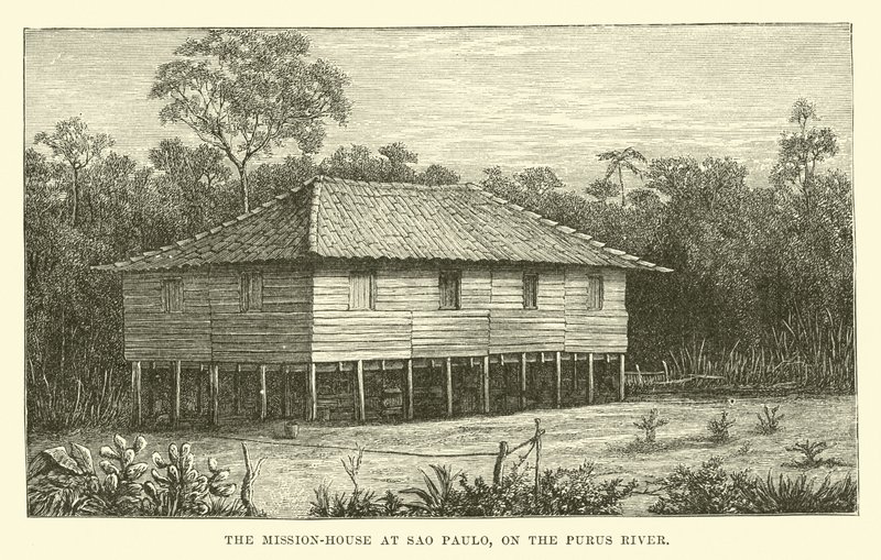 A missziós ház Sao Paulóban, a Purus folyón alkotó: English School