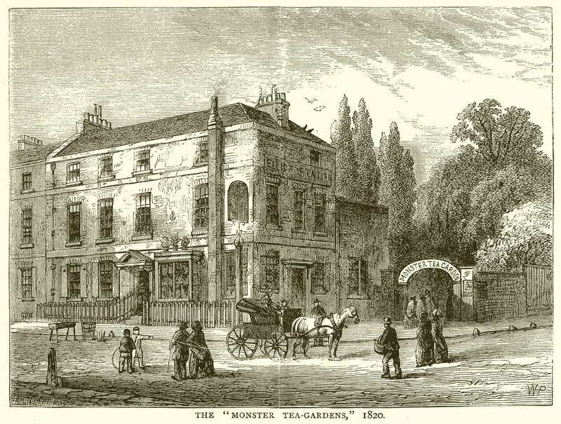 A Szörny Tea-Gardens. 1820 alkotó: English School