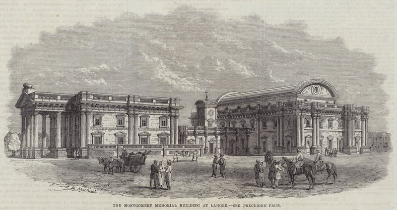 A Montgomery Memorial Building Lahore-ban (metszet) alkotó: English School