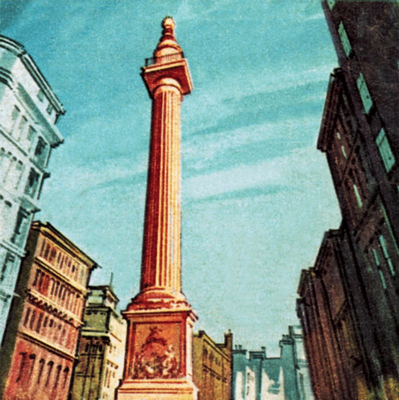 A londoni nagy tűzvész emlékműve alkotó: English School