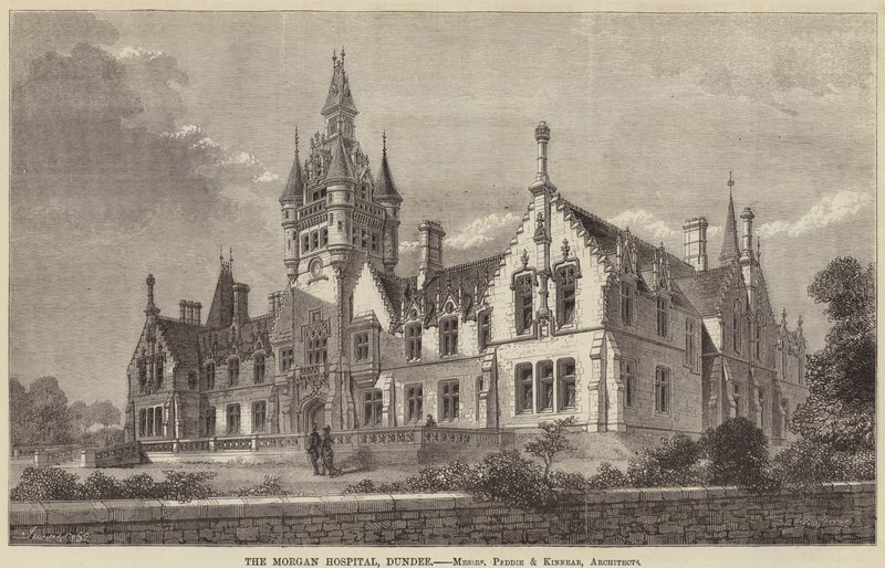 The Morgan Hospital, Dundee (metszet) alkotó: English School