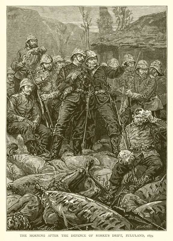 Rorkes Drift védelme utáni reggel, Zululand, 1879 alkotó: English School