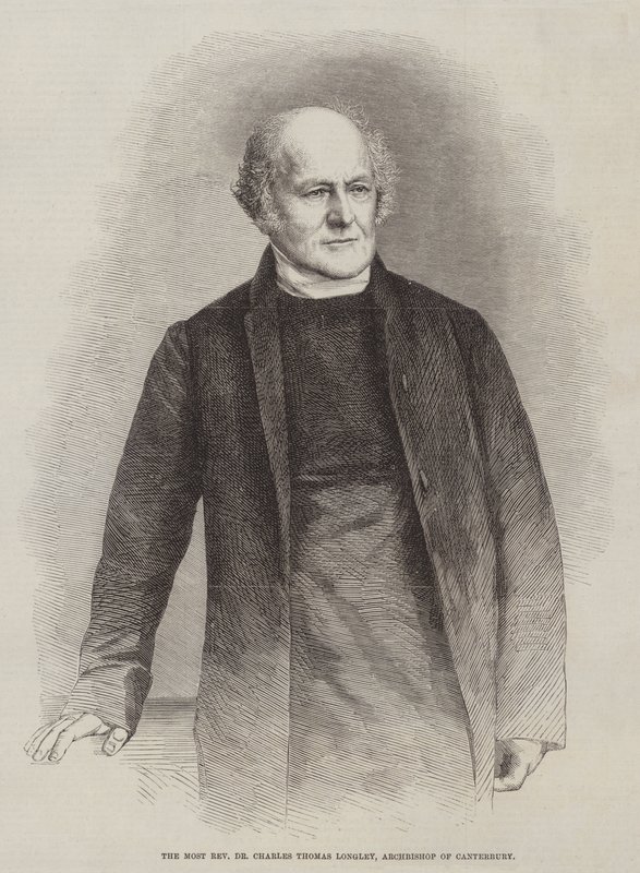 A legtisztelendőbb Dr. Charles Thomas Longley, Canterbury érseke (metszet) alkotó: English School