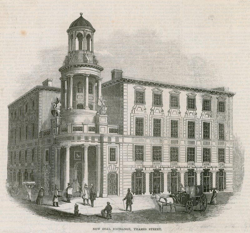 Az Új Széntőzsde, Thames Street alkotó: English School