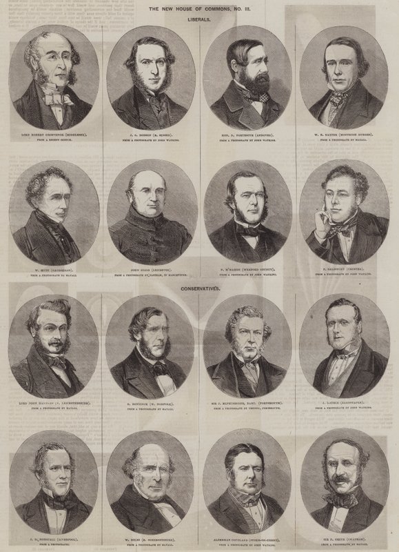 Az új alsóház (metszet) alkotó: English School